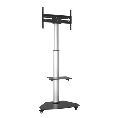 Alumínium TV -kosár AV polcokkal